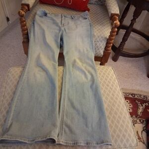 Old Navy Light Blue Flare Jeans